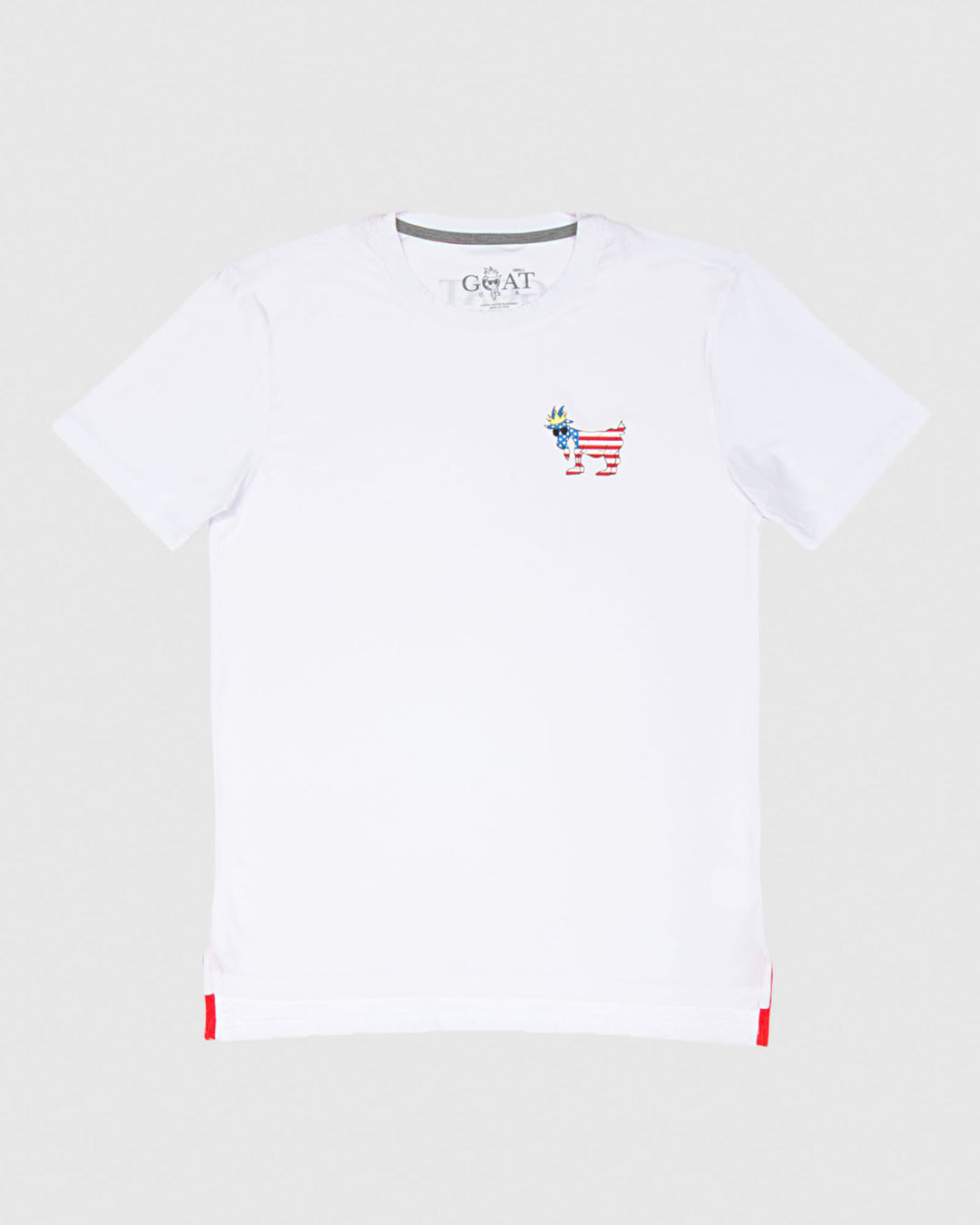 Front of White Freedom Athletic T-Shirt#color_white