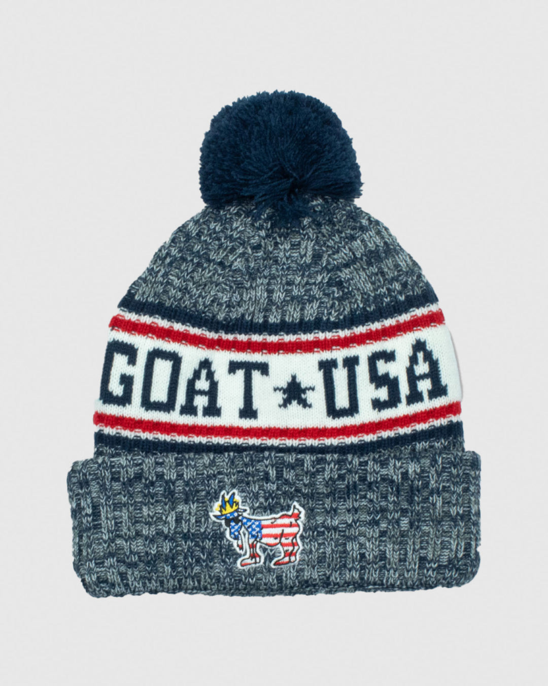 Front of navy Freedom Winter Hat#color_navy
