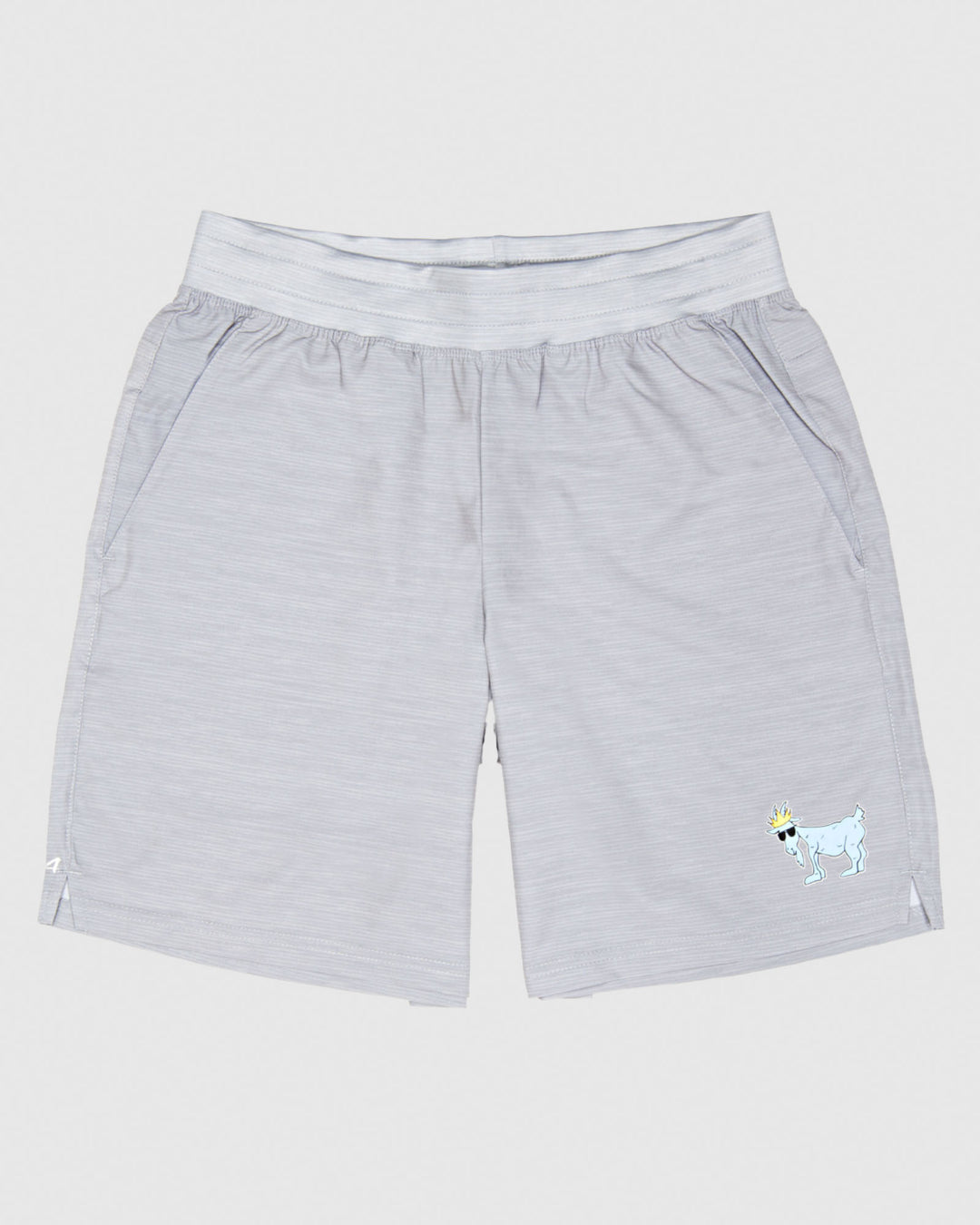 Front of space dye gray OG Men's Athletic Shorts#color_space-dye-gray
