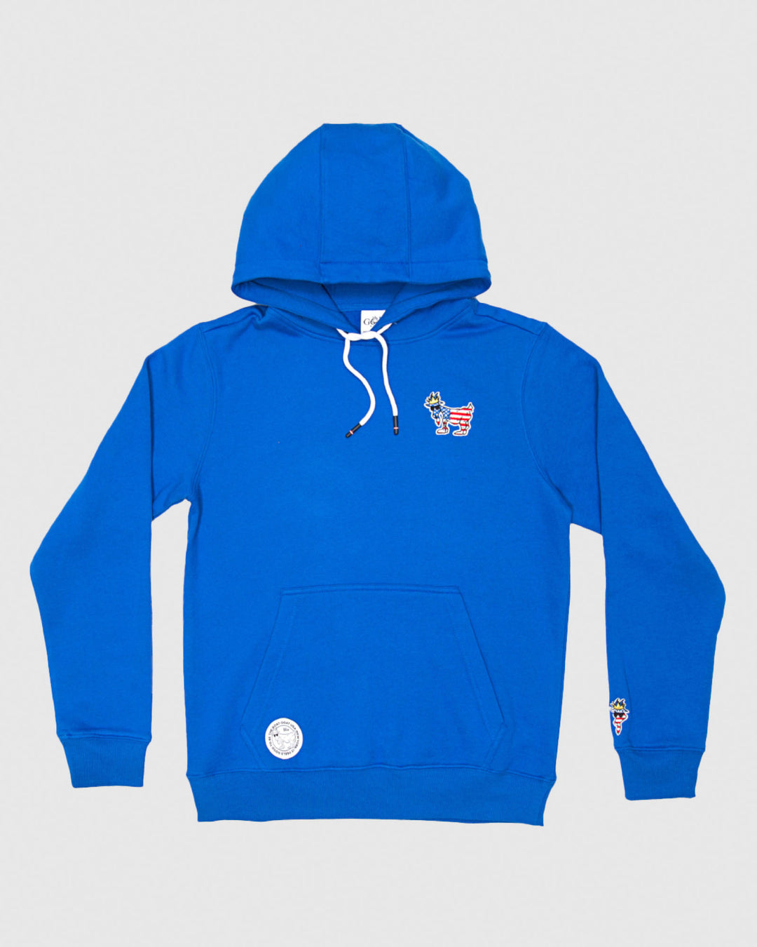 Front of royal Freedom Hooded Sweatshirt#color_royal
