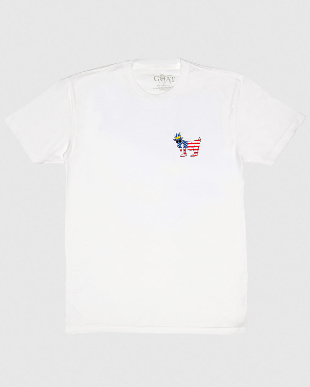 Front of white Freedom Patch T-Shirt#color_white