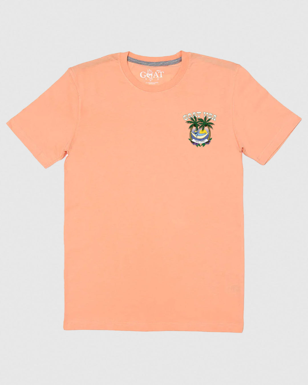 Front of peach cream Lazy Chillin' T-Shirt#color_peach-cream