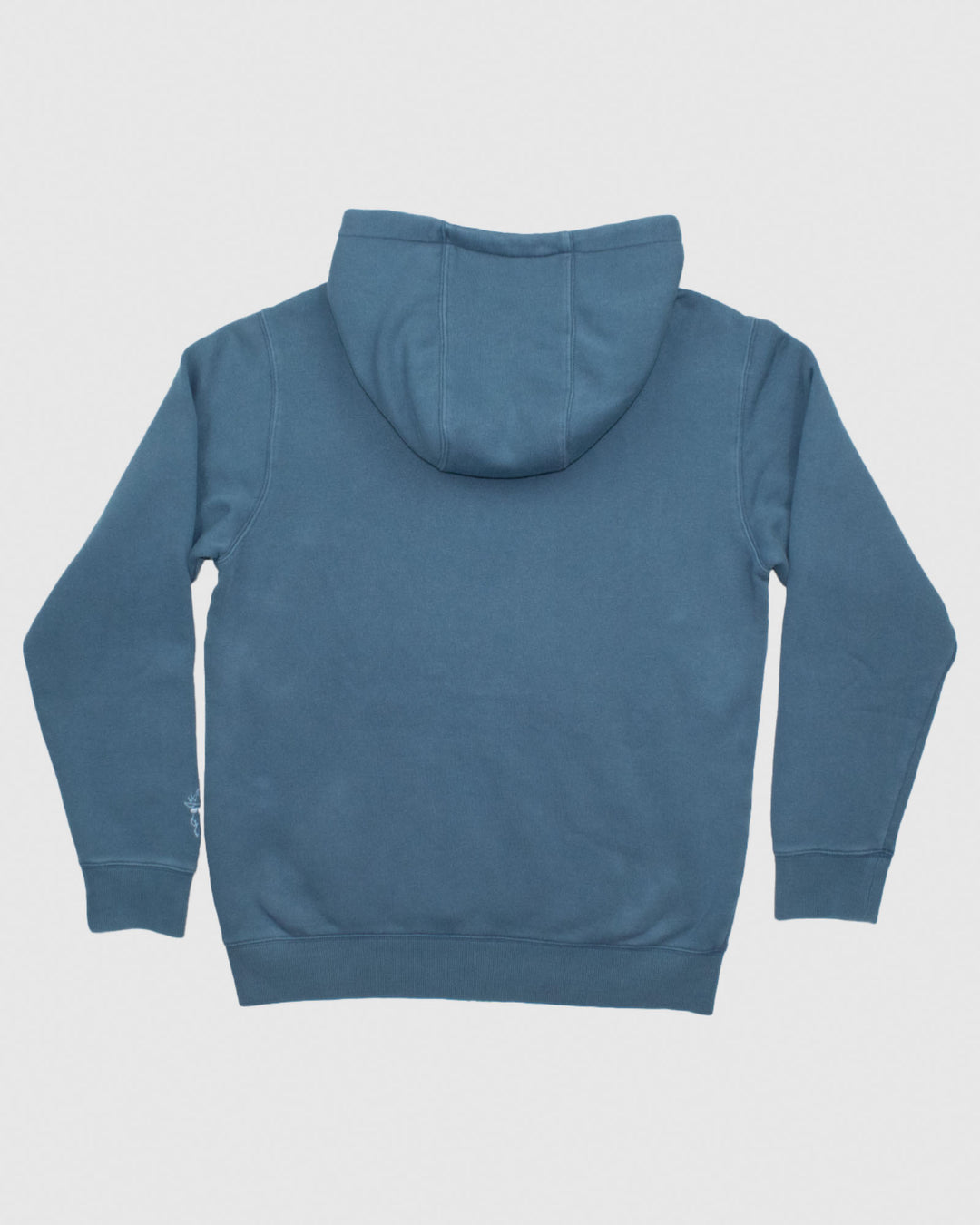 Back of slate Linden Hooded Sweatshirt#color_slate
