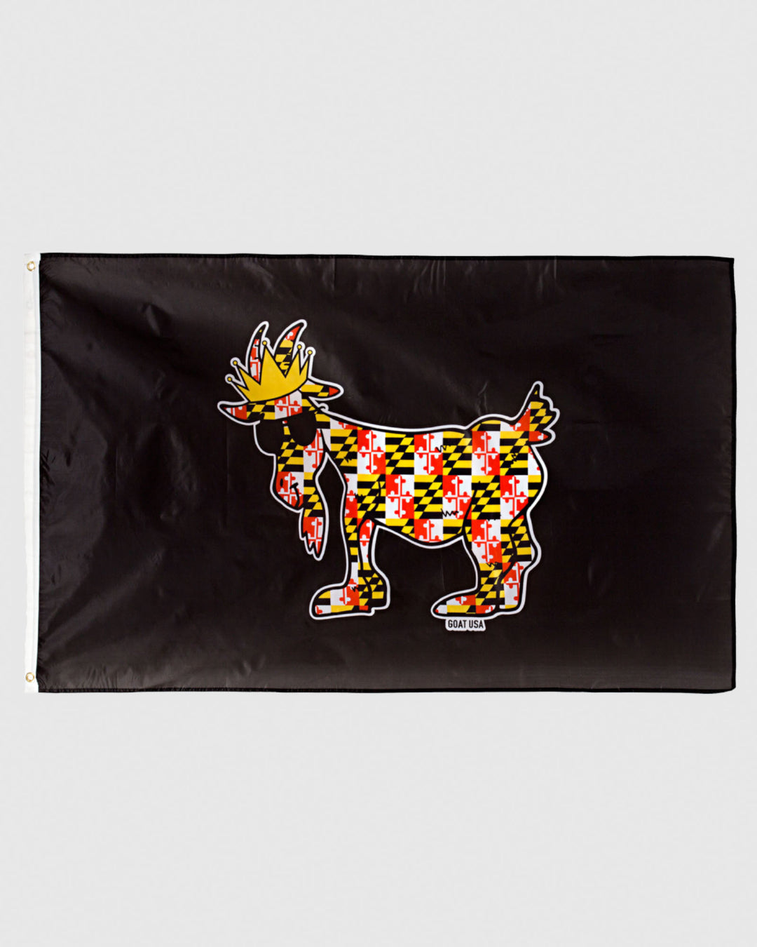 Black Maryland GOAT Flag