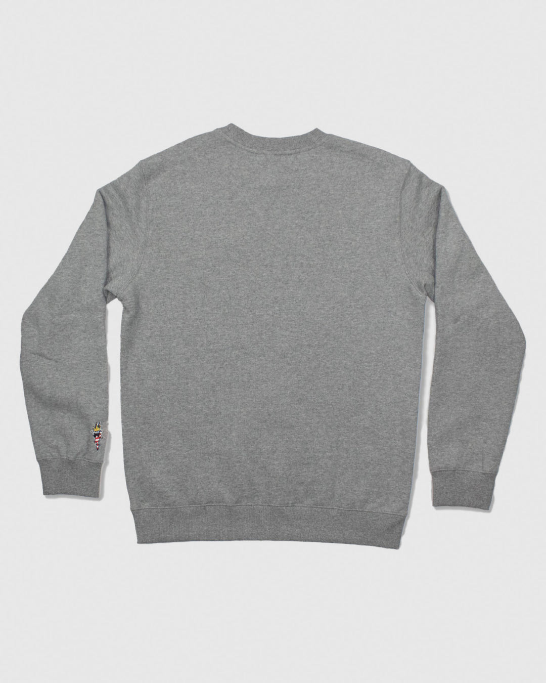 Back of gray OG North Tyson Crewneck Sweatshirt#color_gray
