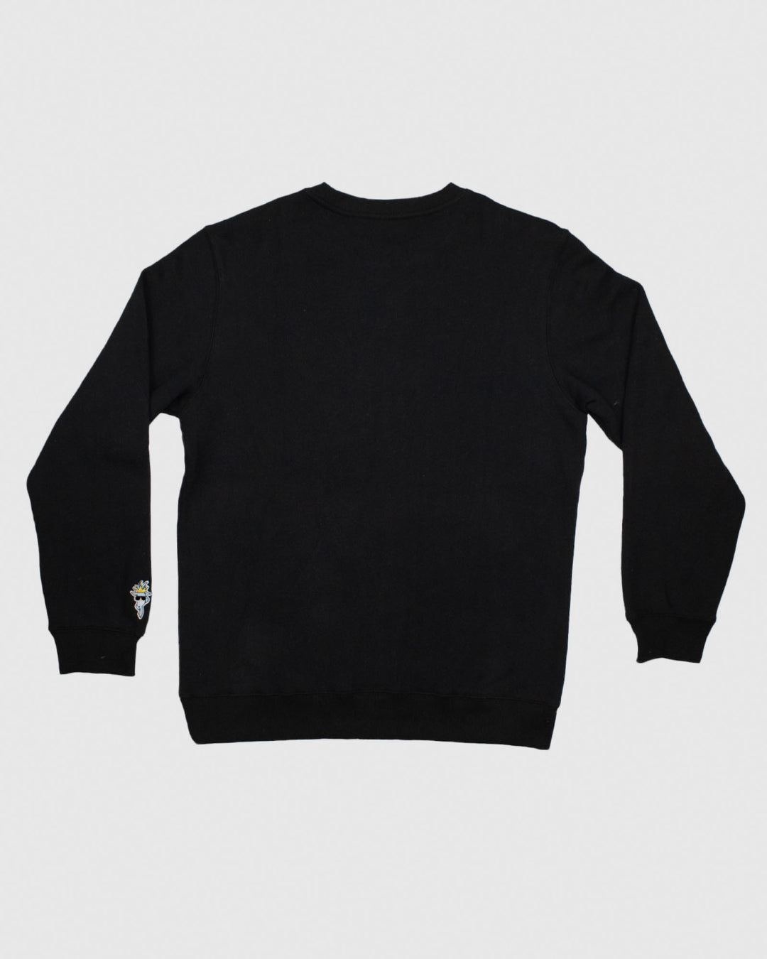 Back of black OG North Tyson Crewneck Sweatshirt#color_black