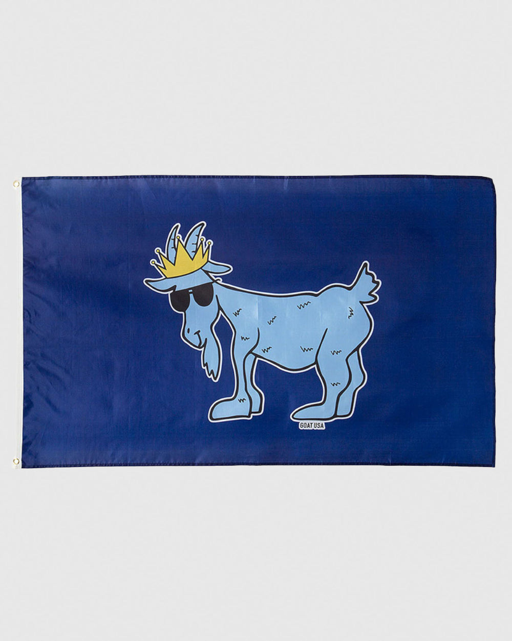 Navy GOAT Flag with carolina blue goat#color_navy