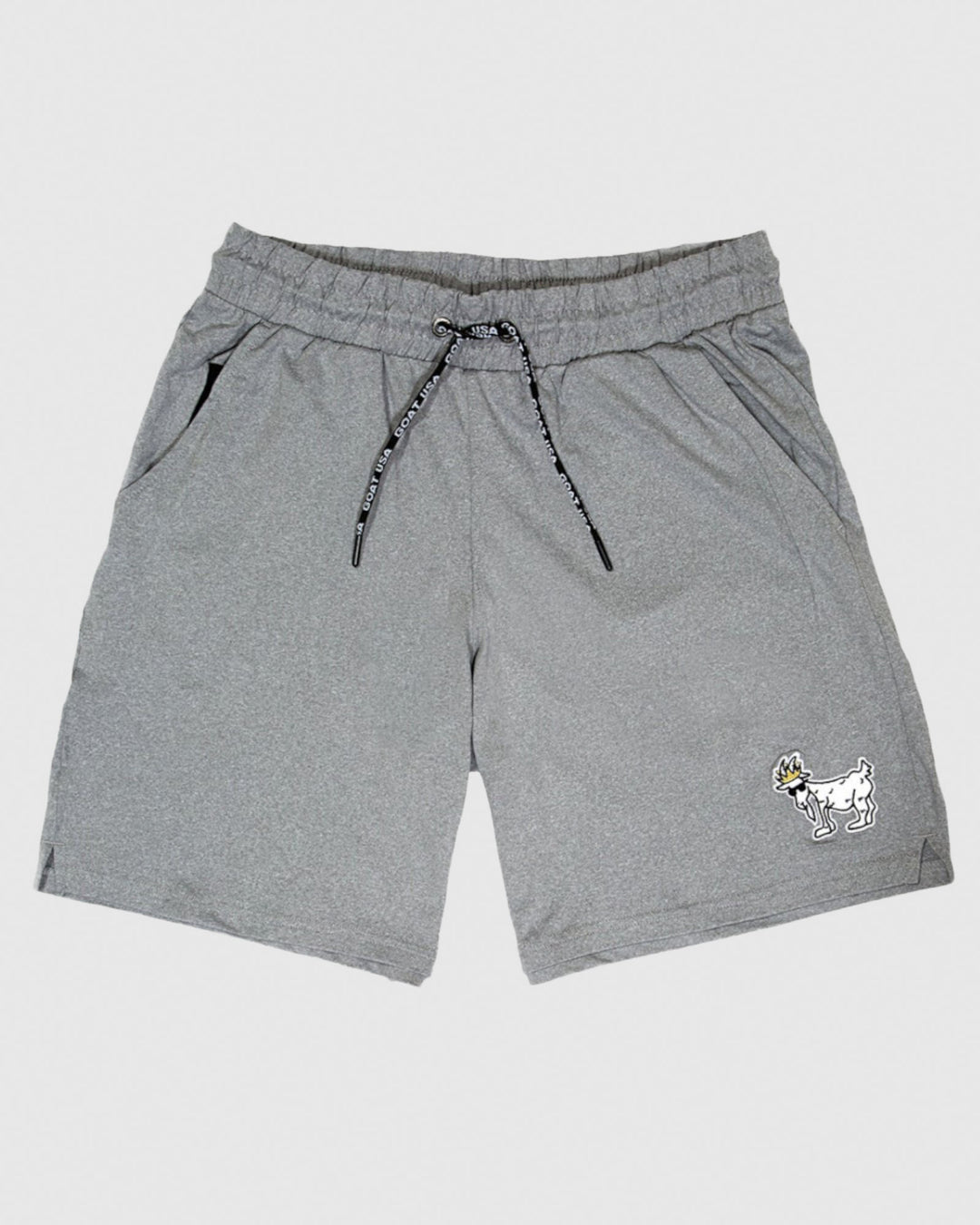 Front of gray heather OG Men's Relaxed Shorts#color_gray-heather