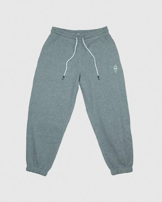 Front of gray Women's Scrunch Joggers#color_gray