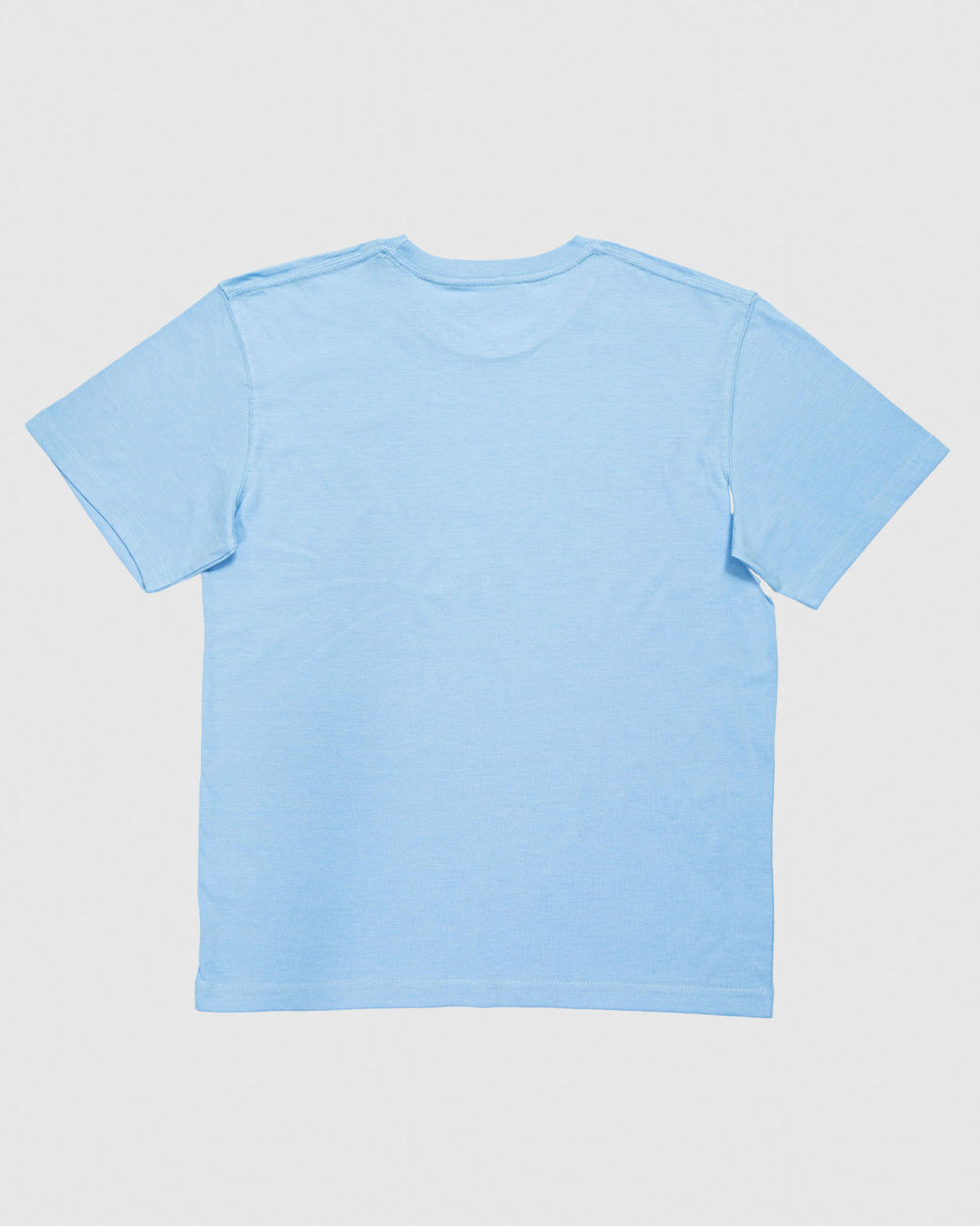 Back of carolina blue t-shirt