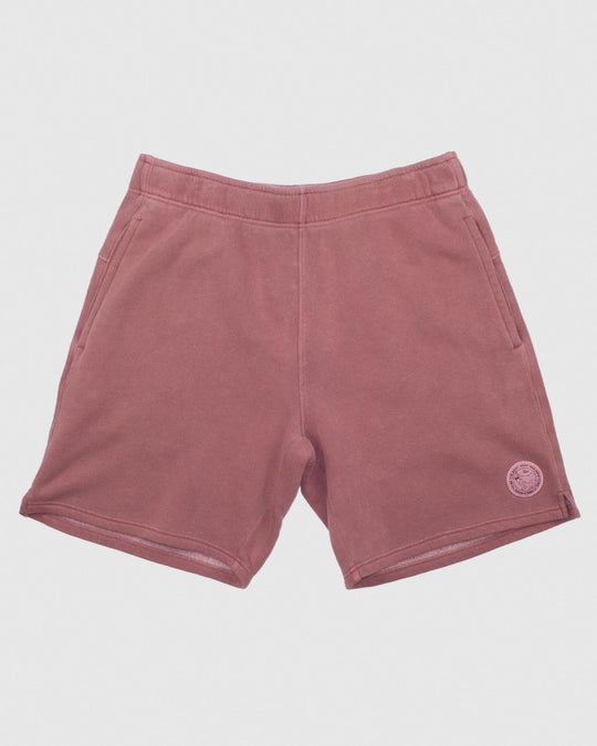 Crimson-colored men's sweat shorts#color_crimson