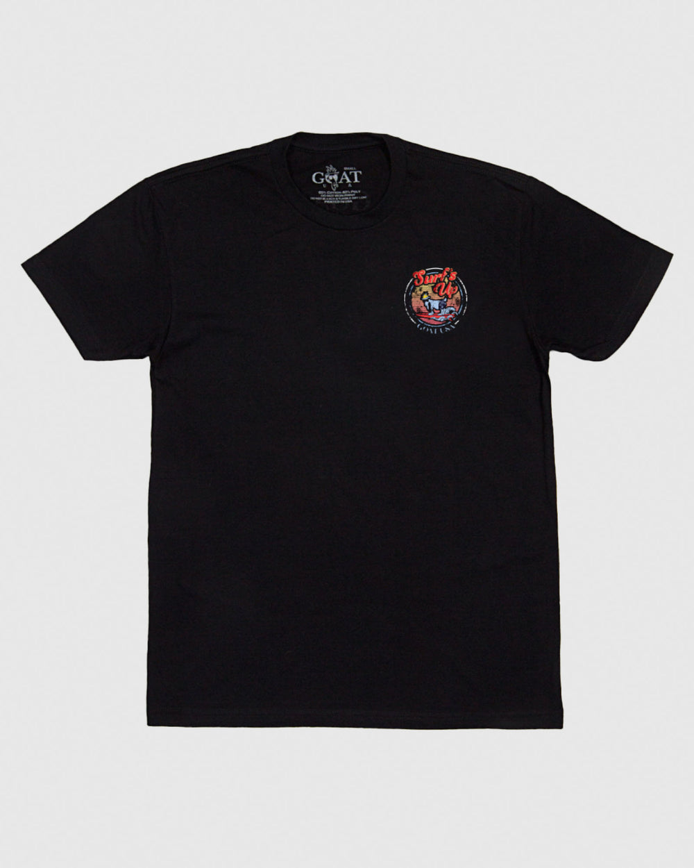 Front of black Surf T-Shirt