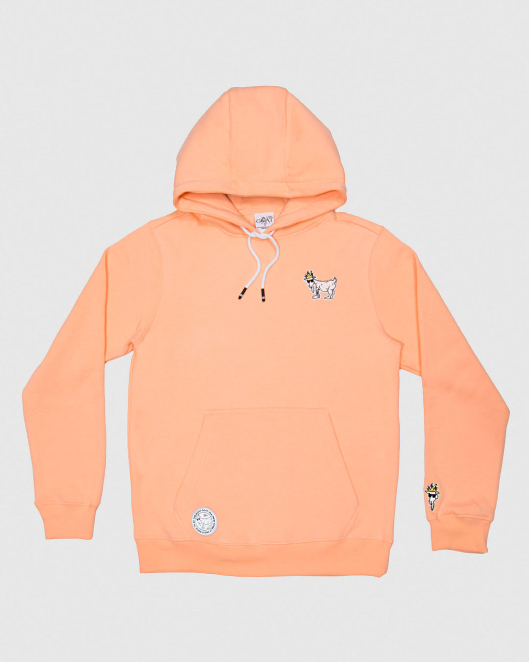 Front of peach cream WG Hooded Sweatshirt#color_peach-cream
