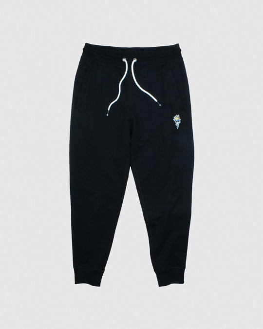 Front of black Women's Athletic Joggers#color_black