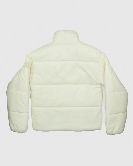 Back of ivory Women's Puffer Jacket#color_ivory