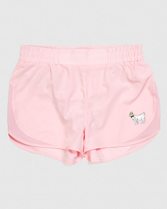 Front of pink Women's Athletic Shorts#color_pink