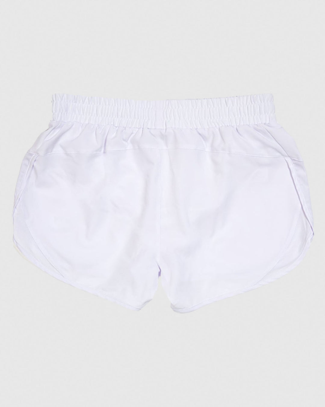 Back of space dye white Women's Athletic Shorts#color_space-dye-white