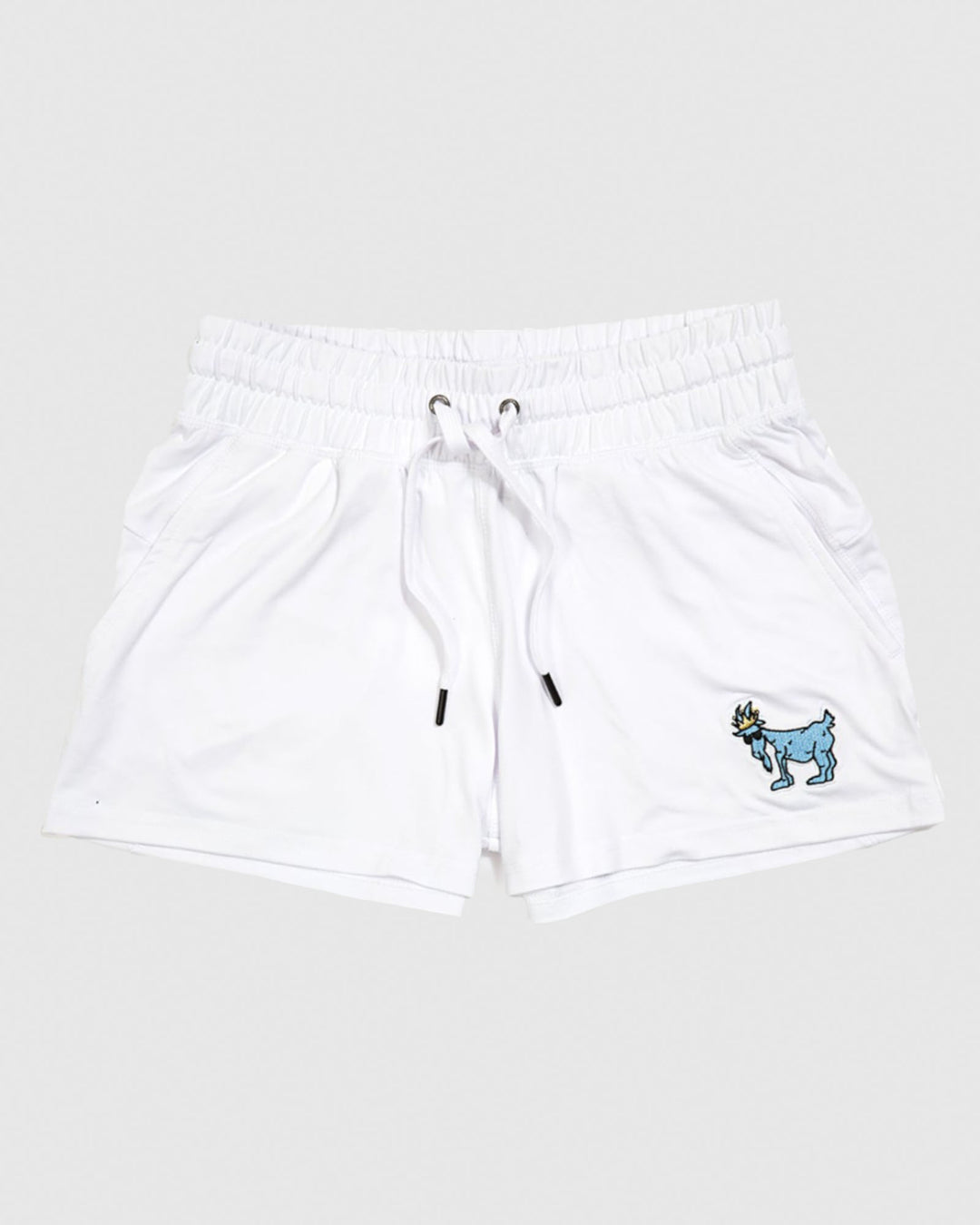 Front of white Women's Relaxed Shorts#color_white