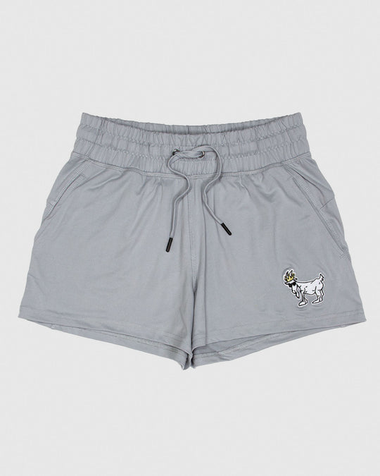 Front of gray Women's Relaxed Shorts#color_gray