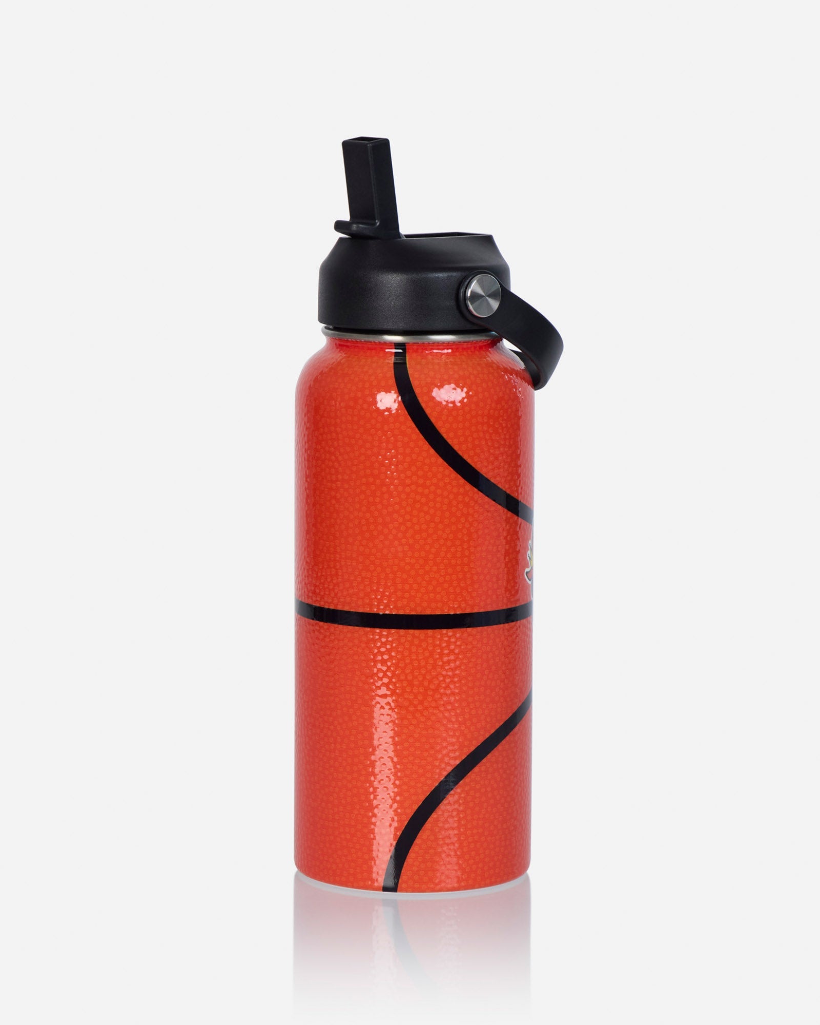 Basketball pattern water bottle