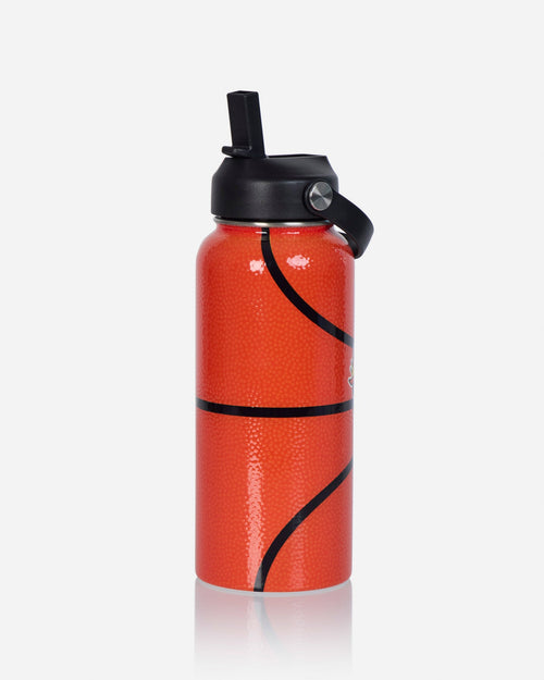 Basketball pattern water bottle