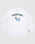 (Front)White crewneck with big goat graphic#color_white