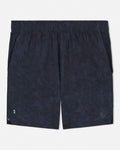 Black camo shorts with a subtle pattern on a white background#color_black-camo