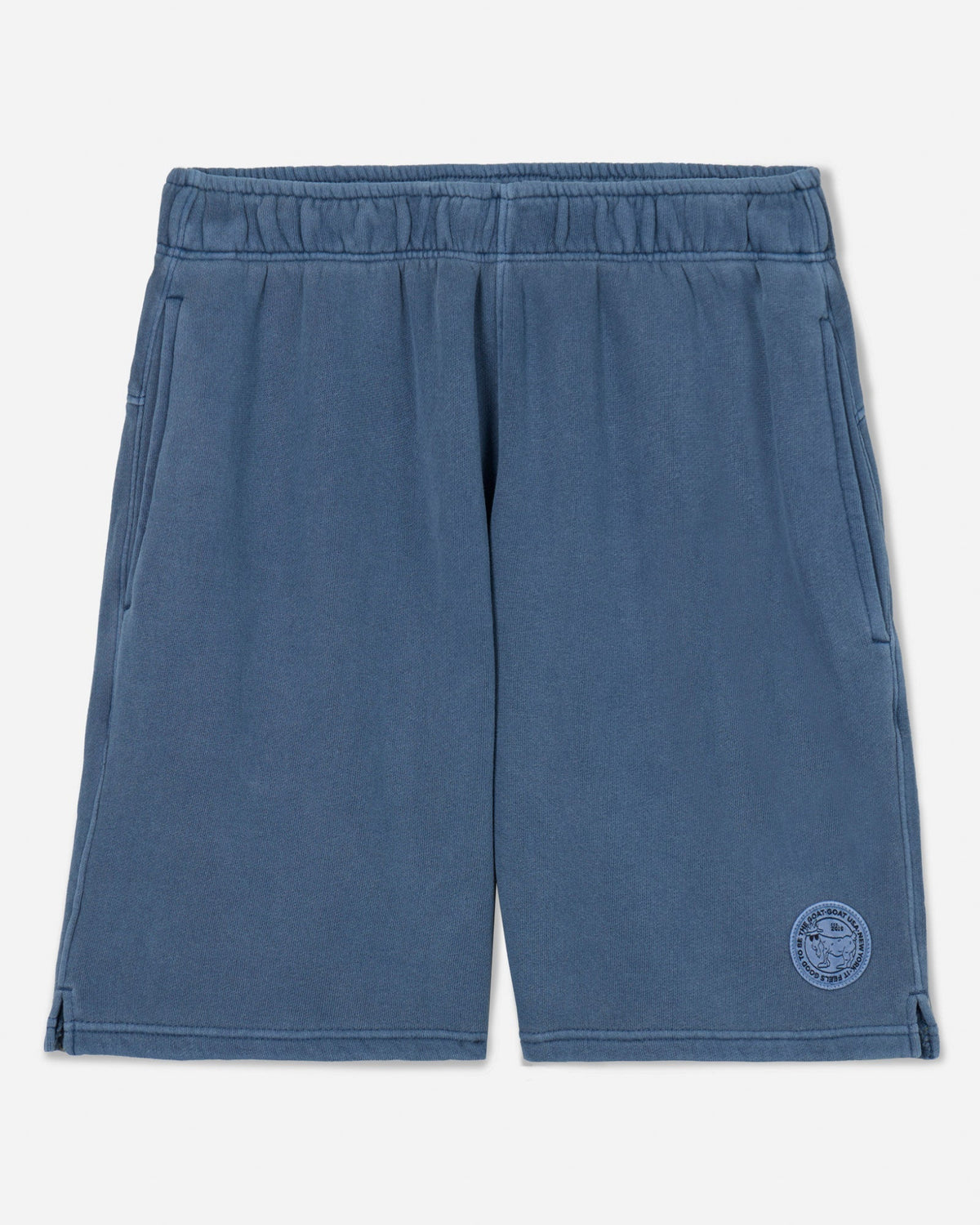 Slate-colored men's sweat shorts