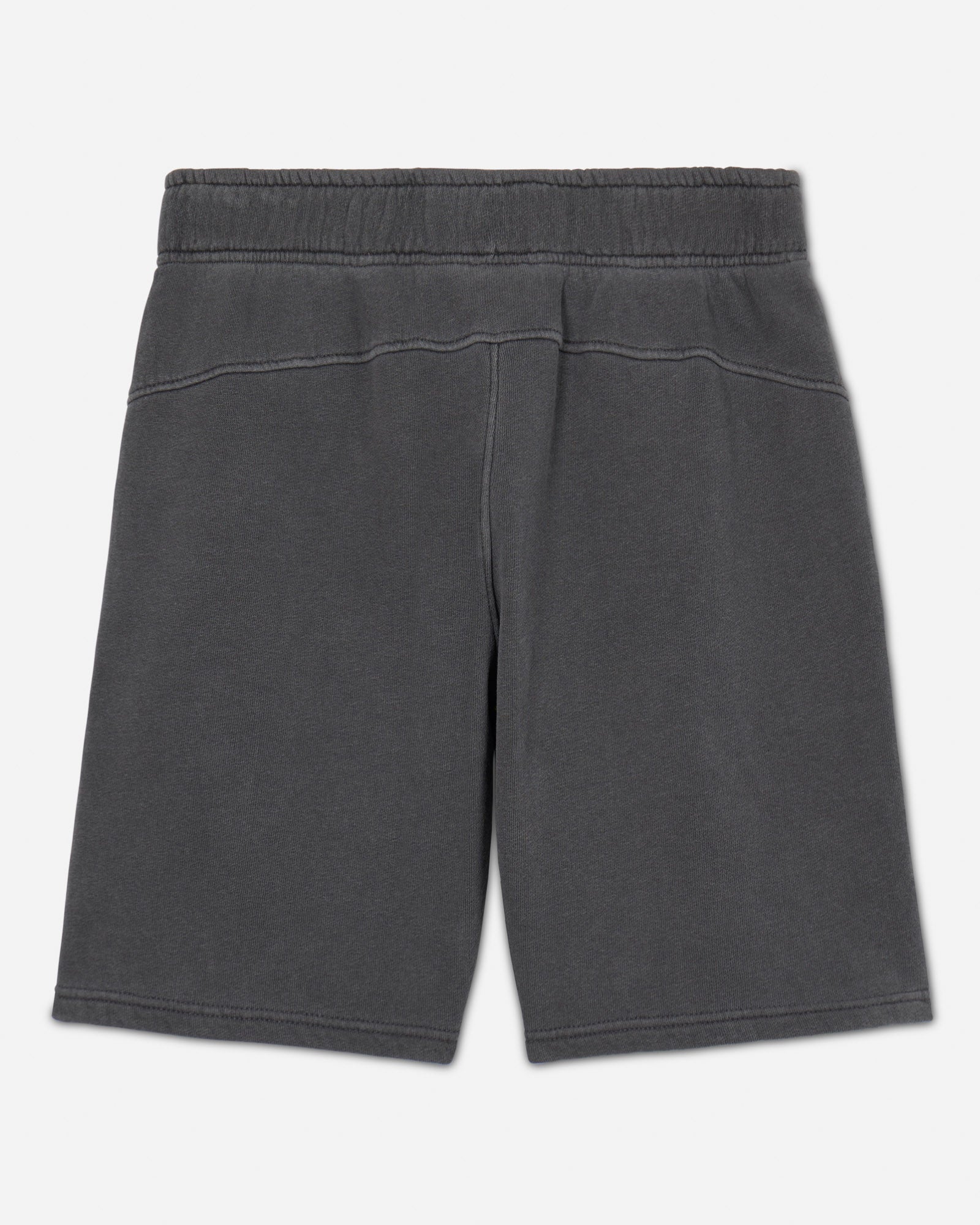 Back of pepper-colored men's sweat shorts#color_pepper
