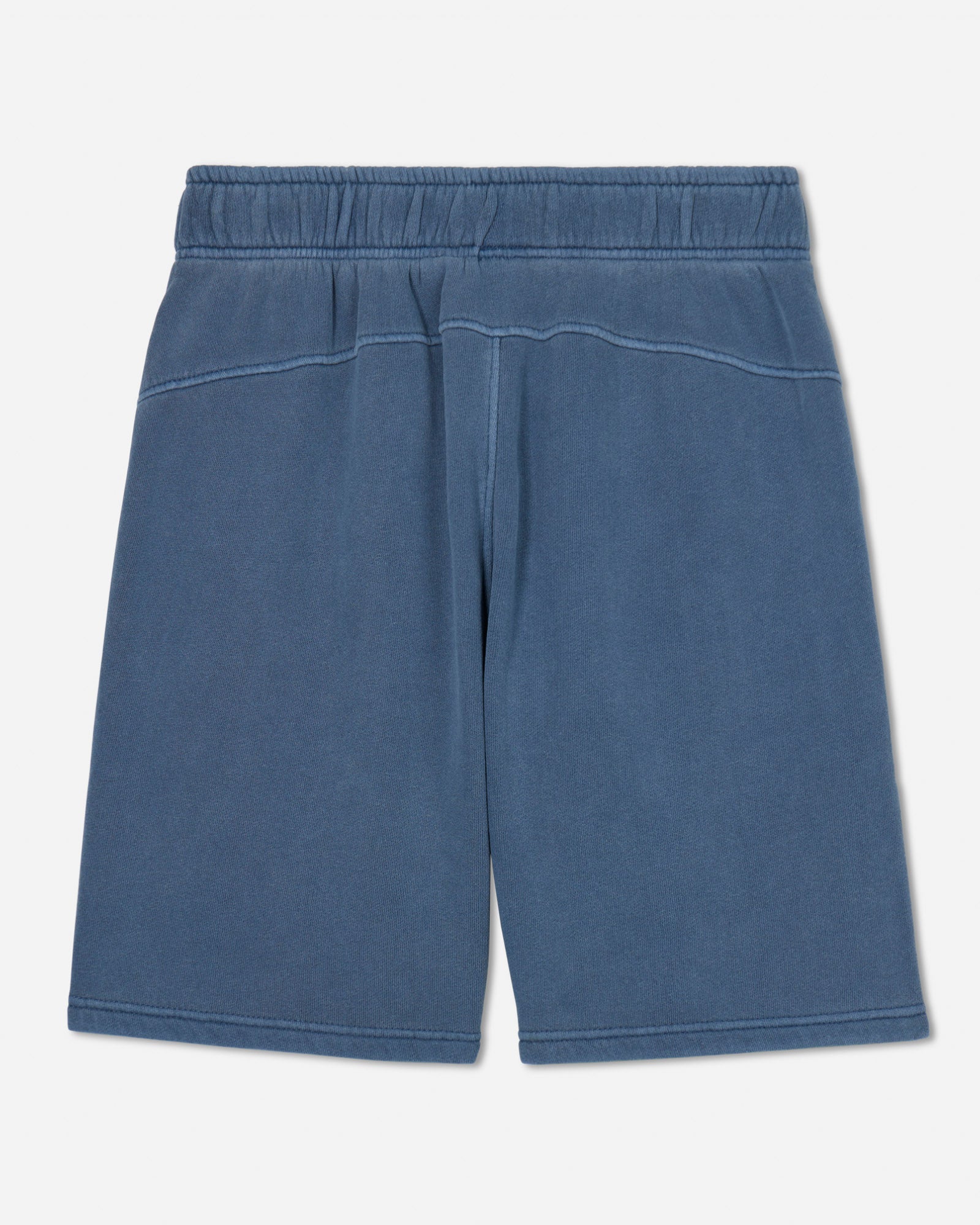 Back of slate-colored men's sweat shorts#color_slate