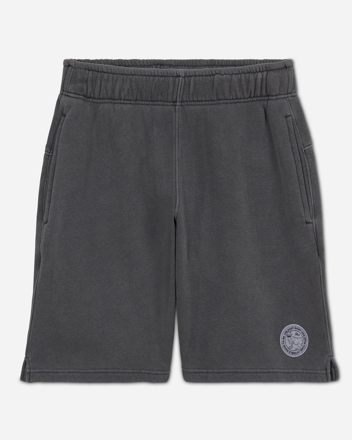 Pepper-colored men's sweat shorts