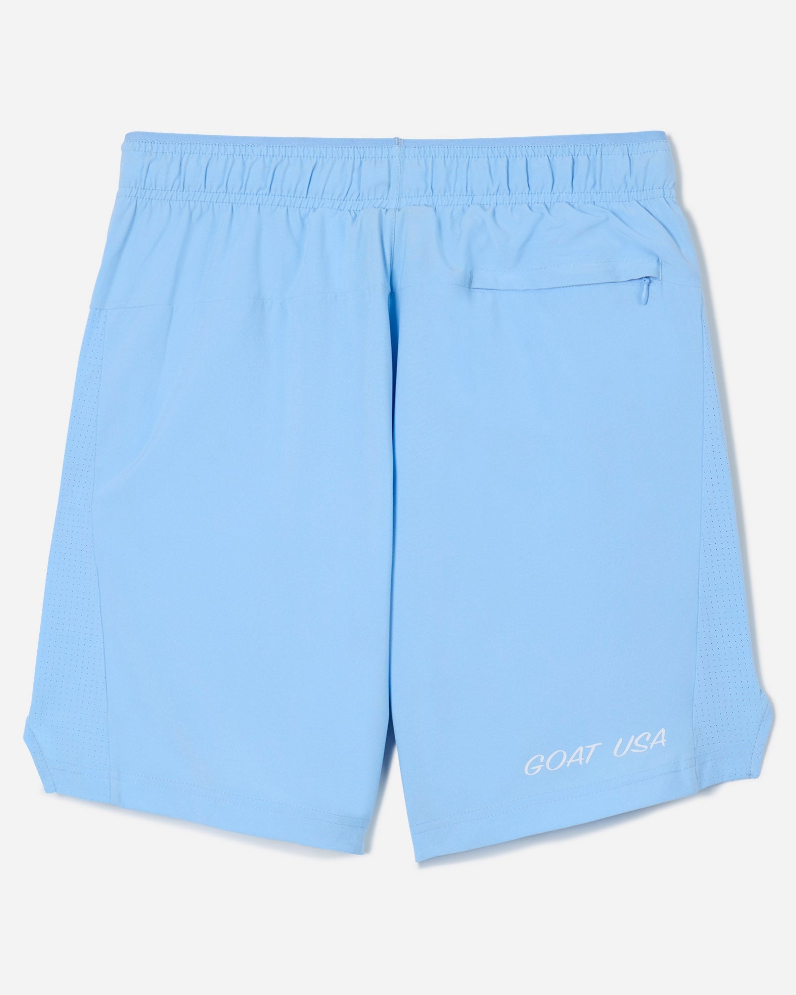 Back of carolina blue lined athletic shorts#color_carolina-blue