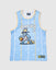 Carolina Blue basketball jersey with dribbling goat and money bags