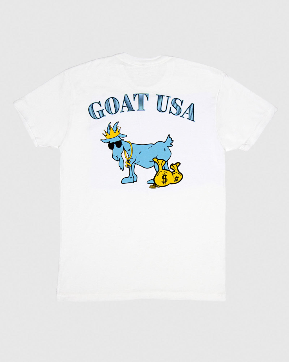 Back of White Cash Money T-Shirt#color_white