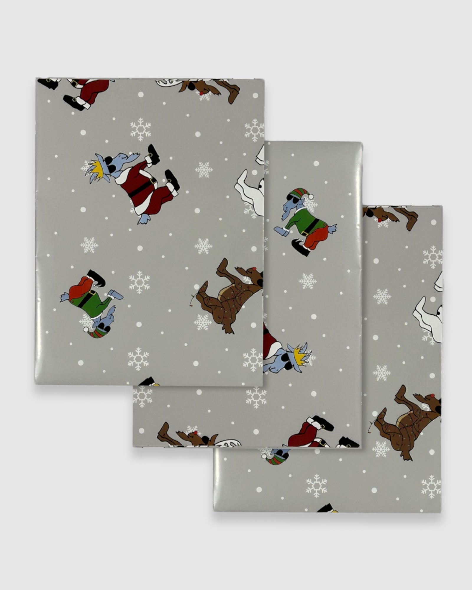 Display of Christmas Wrapping Paper Sheets