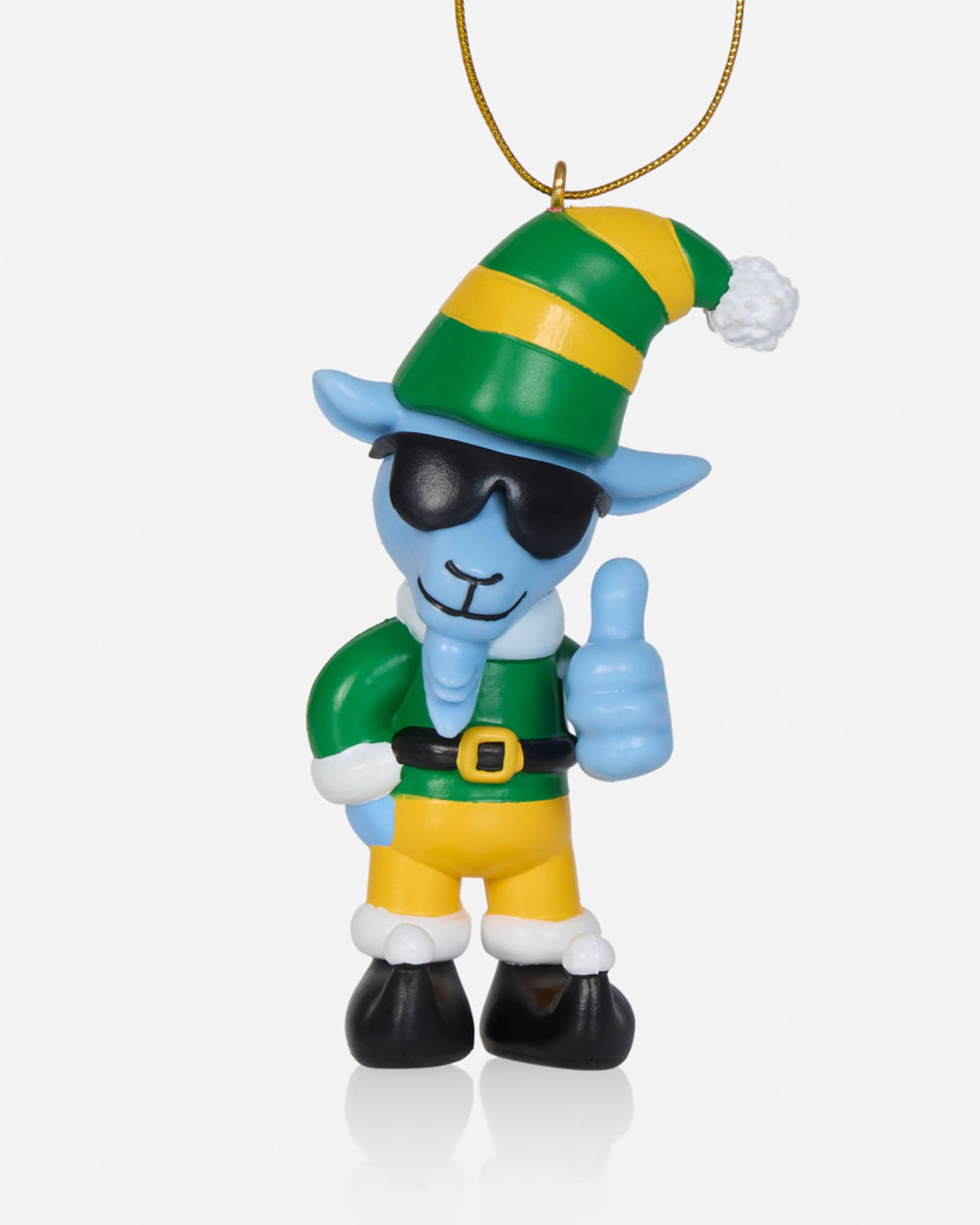 Elf Thumbs Up GOAT Ornament