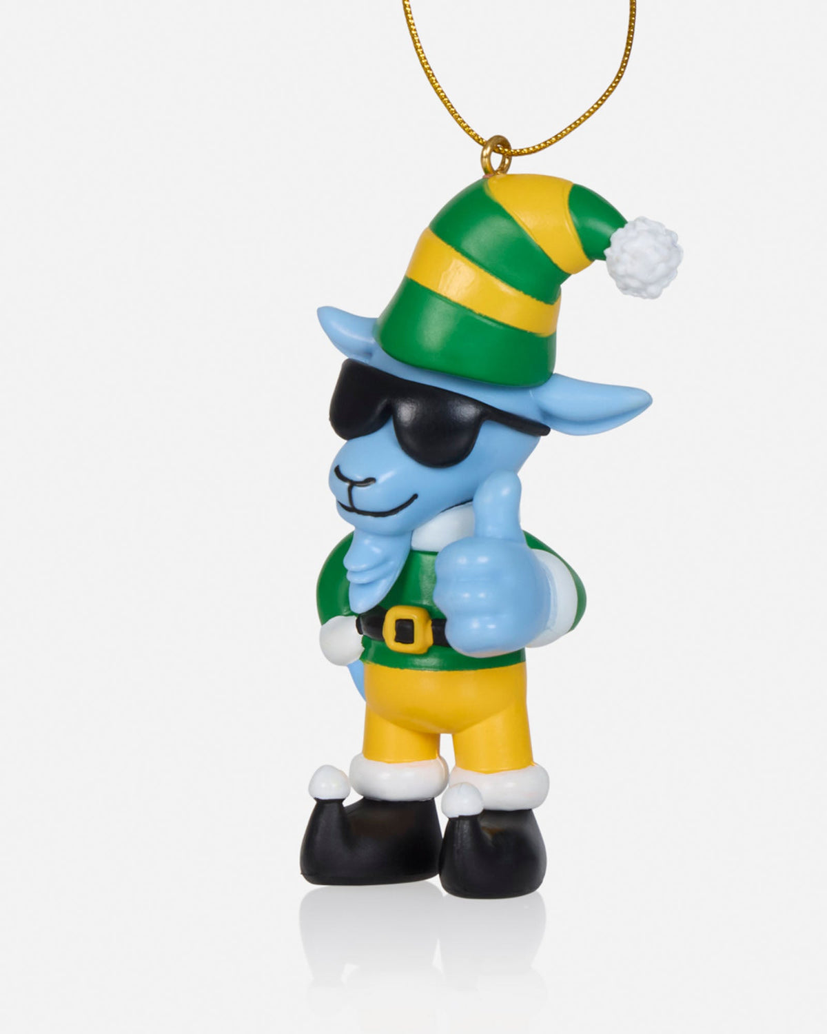 Elf Thumbs Up GOAT Ornament