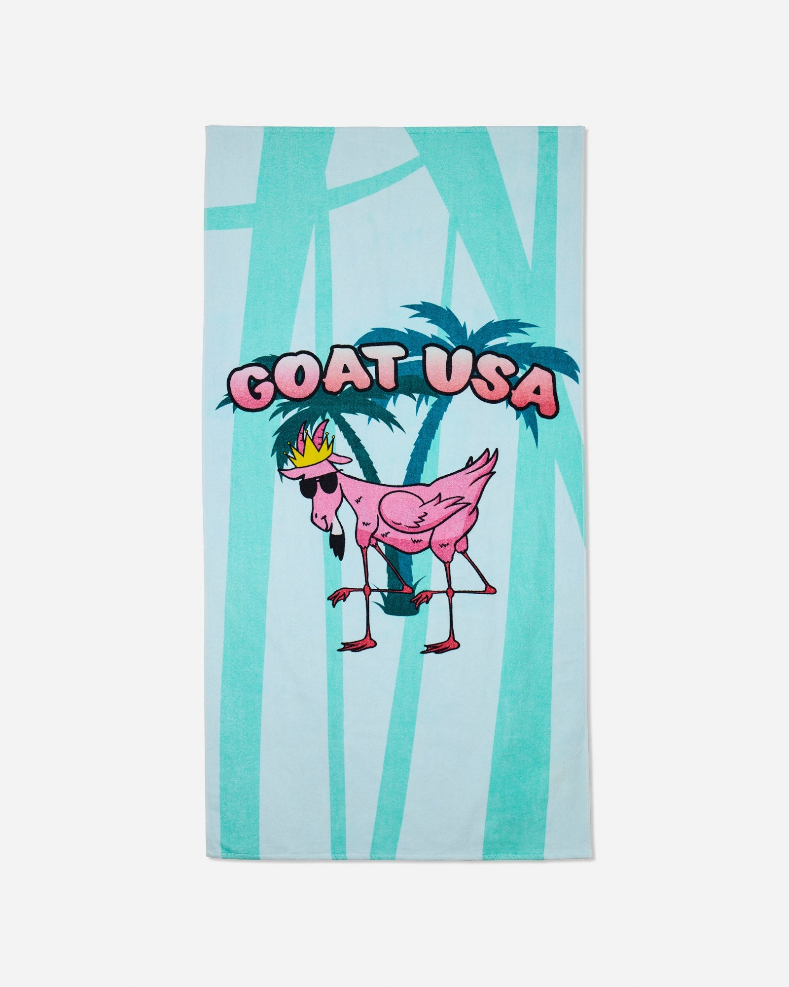 Mint FlaminGOAT beach towel