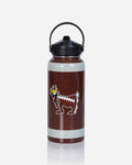 Water bottle with football goat and football pattern