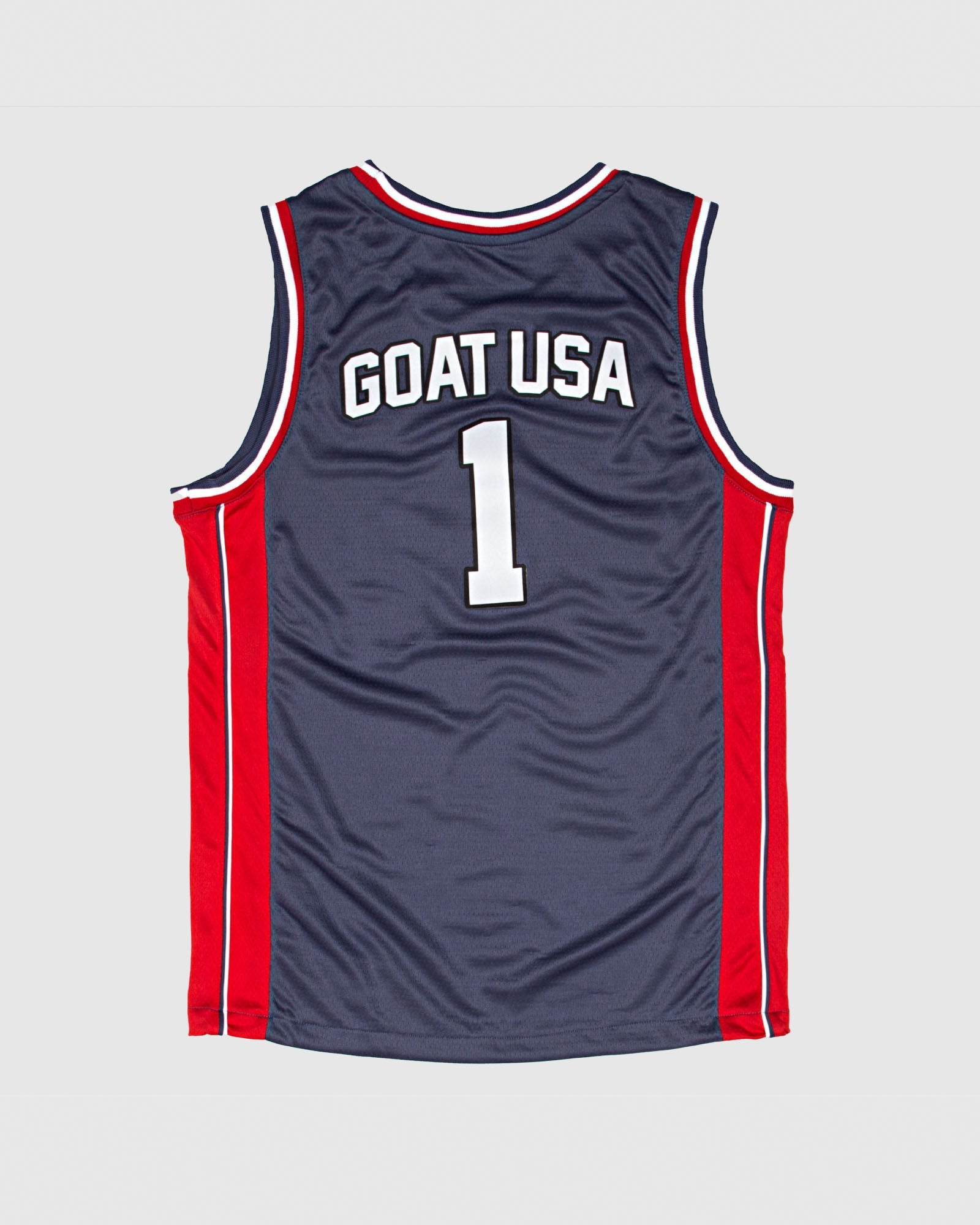 usa basketball gear Goat USA Men's Freedom Basketball Jersey Large / Navy