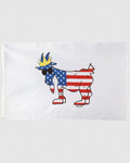 White Freedom GOAT Flag