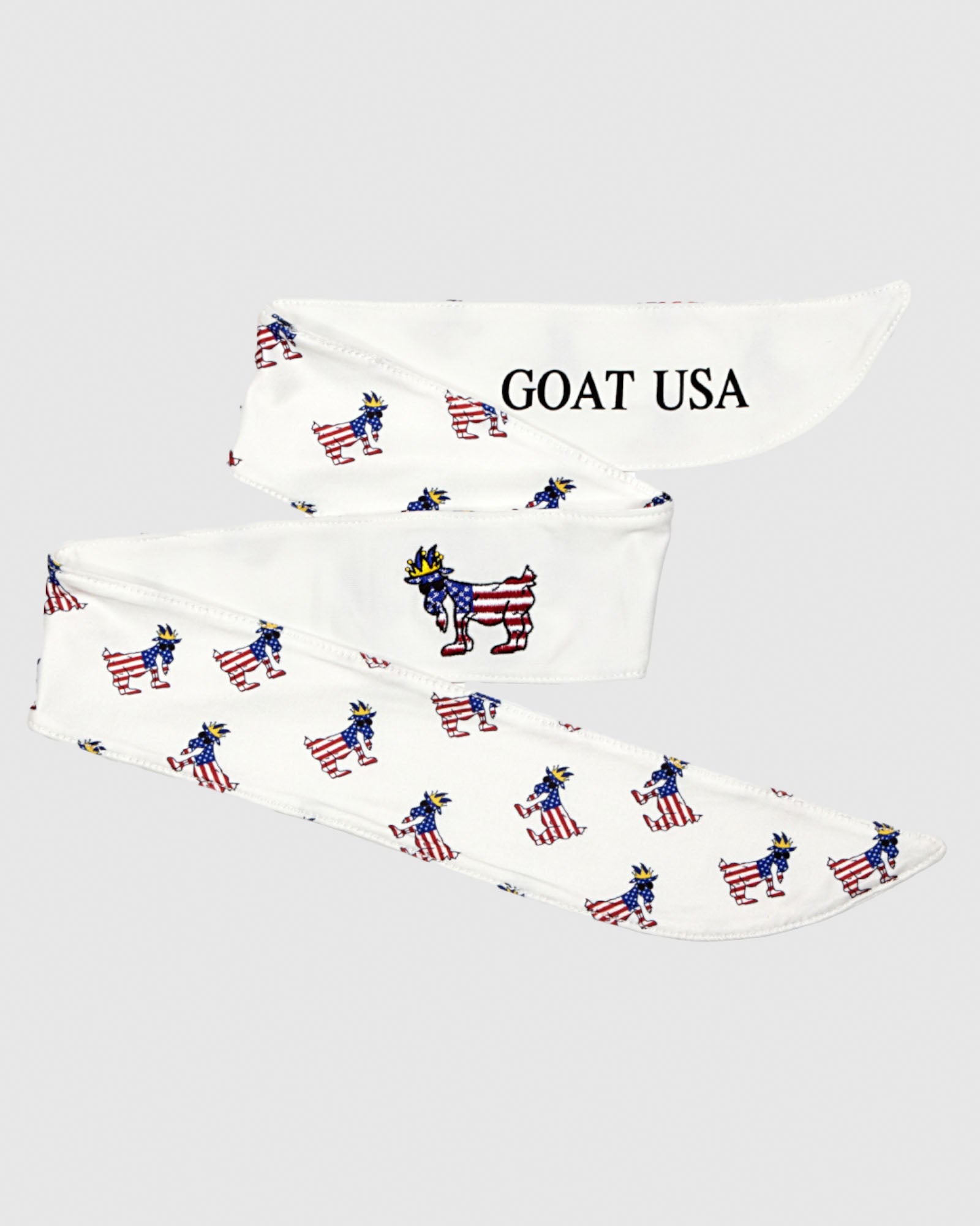 White Freedom Head Tie #color_white