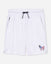 Front of white Freedom Men's Relaxed Shorts