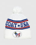 Front of white Freedom Winter Hat