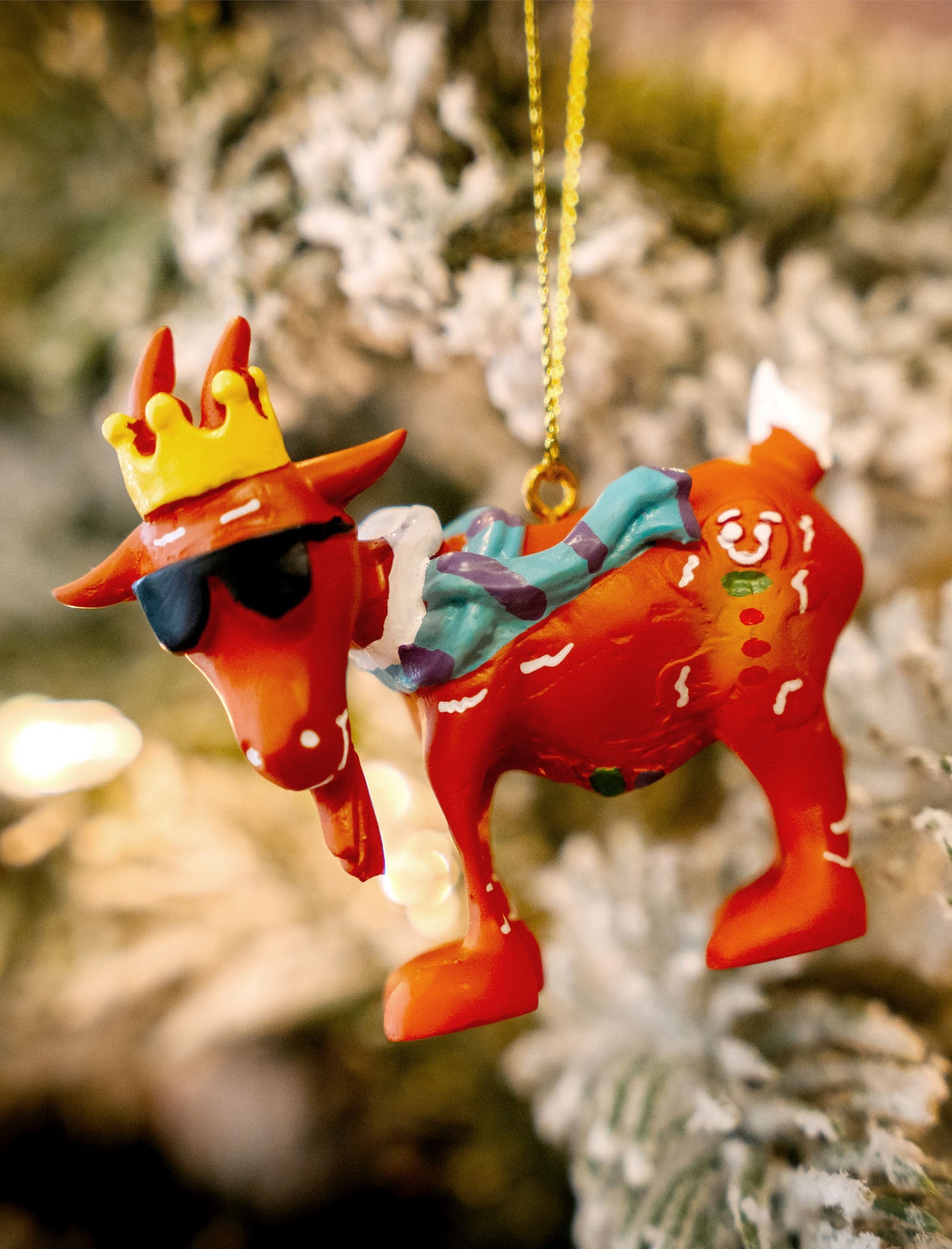 Gingerbread goat ornament