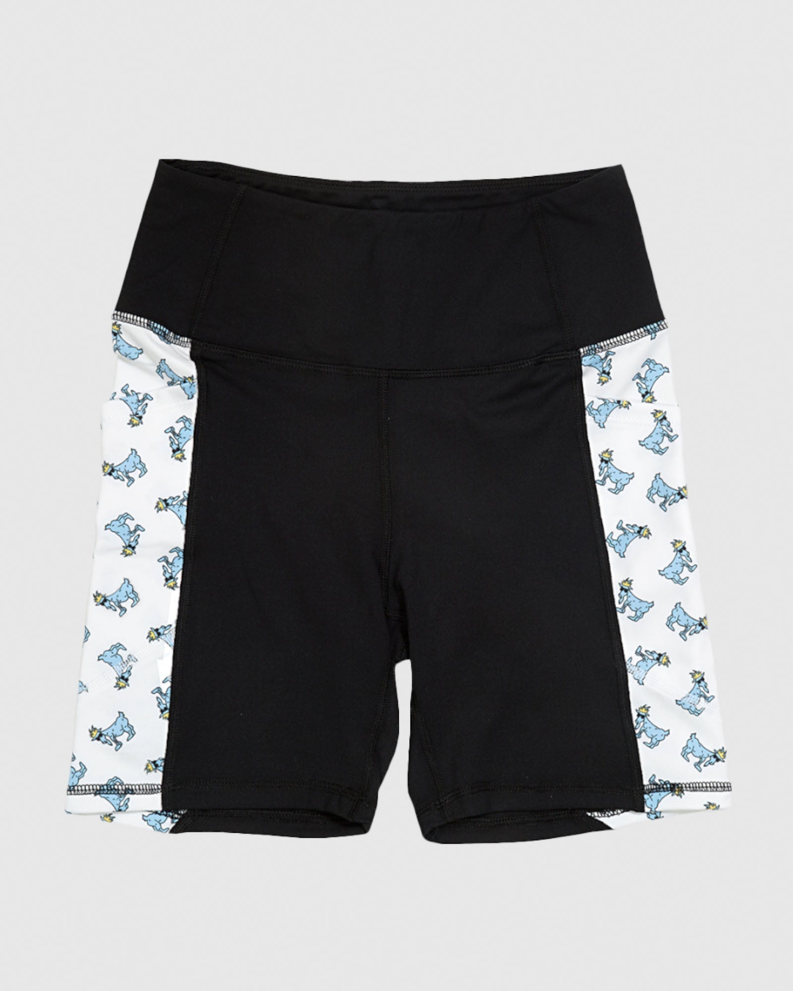 Front of black Women's Athletic Biker Shorts#color_black