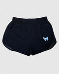 Front of black Women's Athletic Shorts#color_black