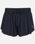 Front of women's black butterfly shorts#color_black