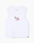 Front of women's whites cherry swing tank