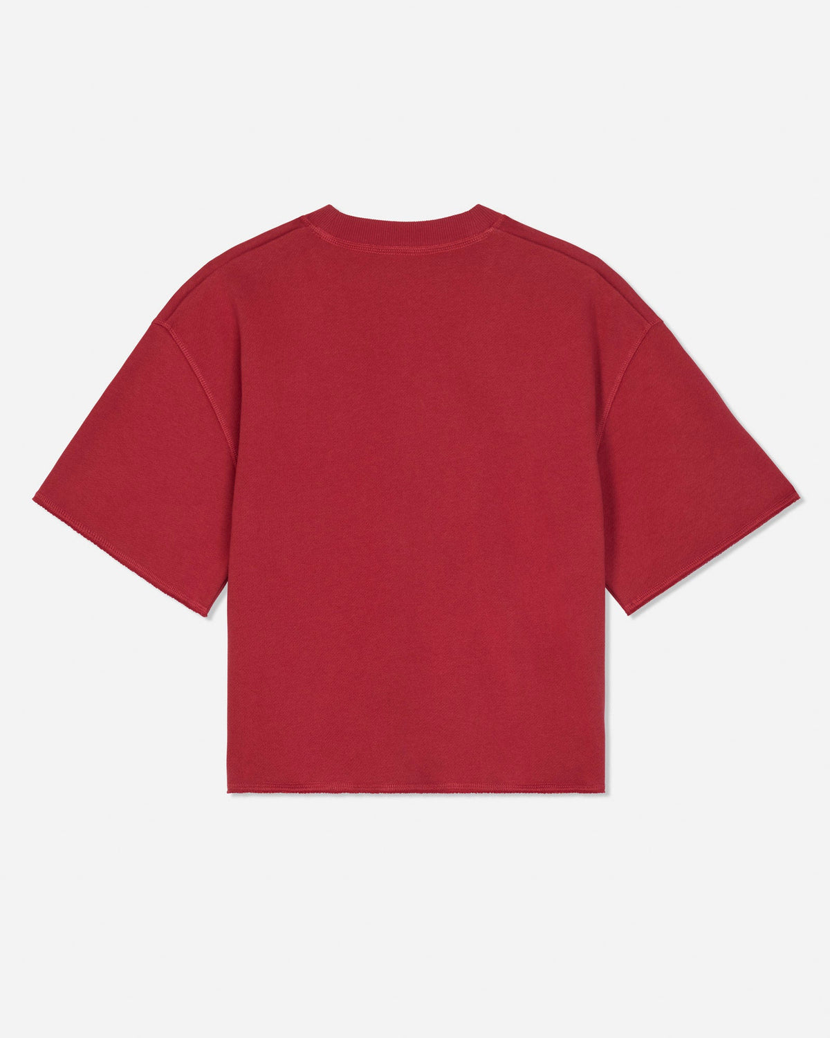Back of french terry tee